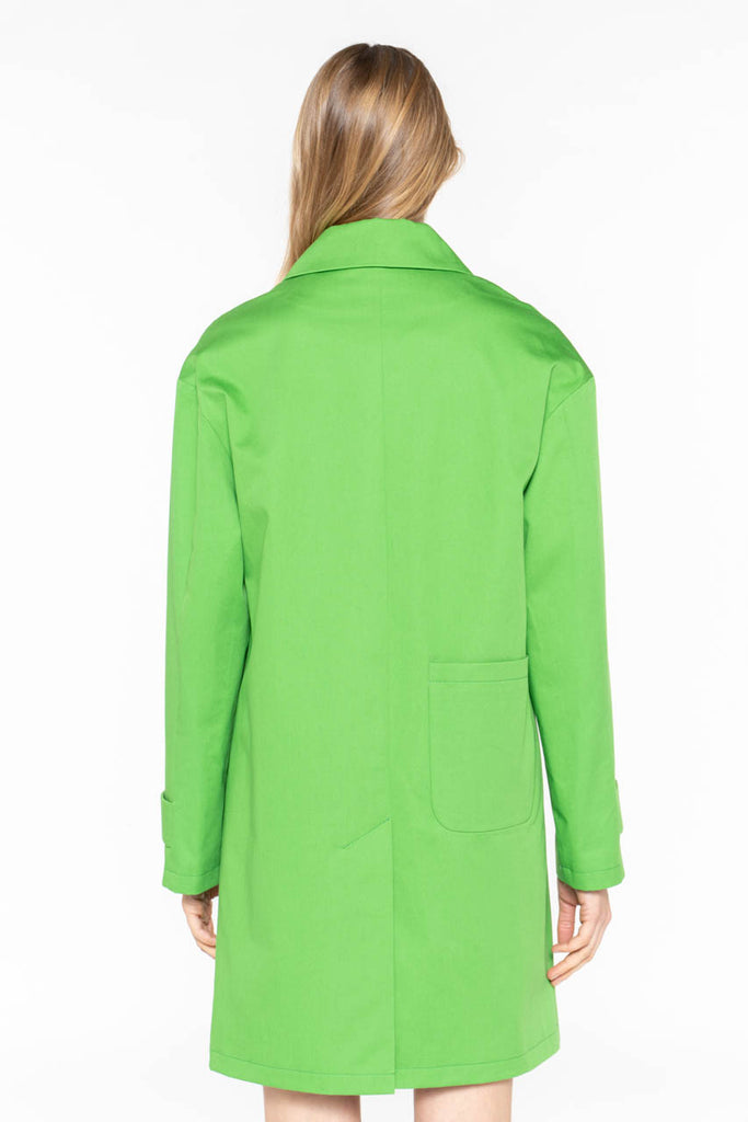 Manteau DAX-Redding épuré en pur coton premium vert pomme