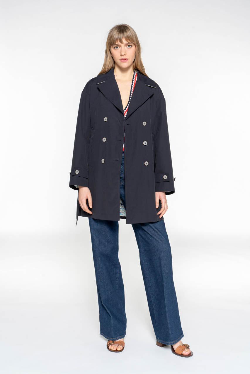 Trench coat court femme cheap
