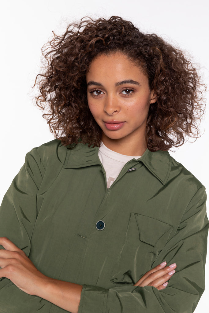 Parka POUJOLS-Parka masculine multipoches kaki
