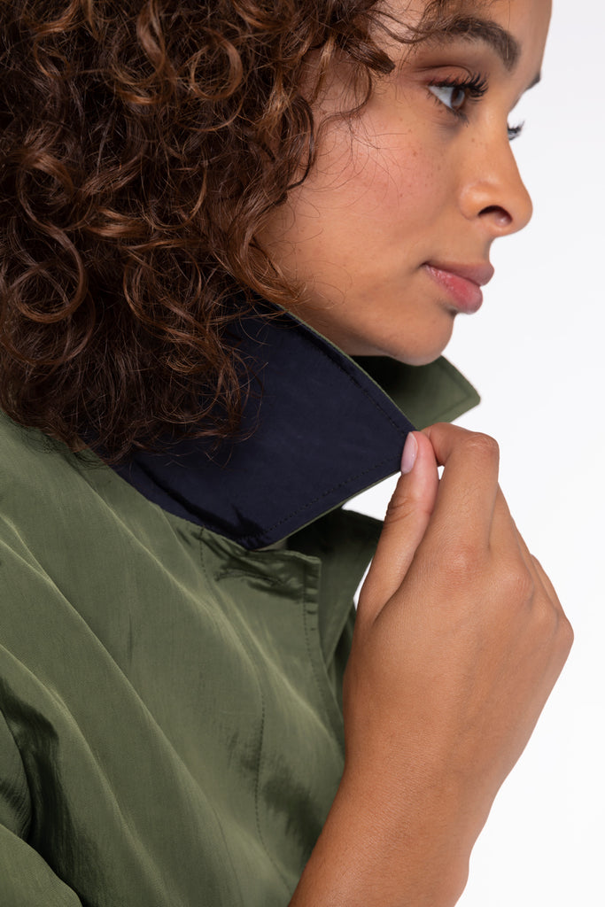 Parka POUJOLS-Parka masculine multipoches kaki